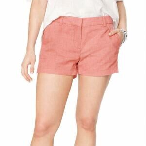 J. Crew 3" Oxford Cotton Chino Shorts Pink Lowrise A4505 Size 2
